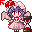 pixel art of remilia from touhou